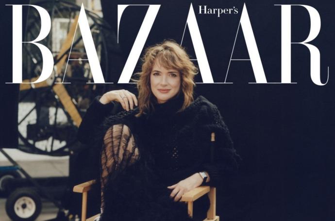 Winona Ryder en la portada de Harper's Bazaar.