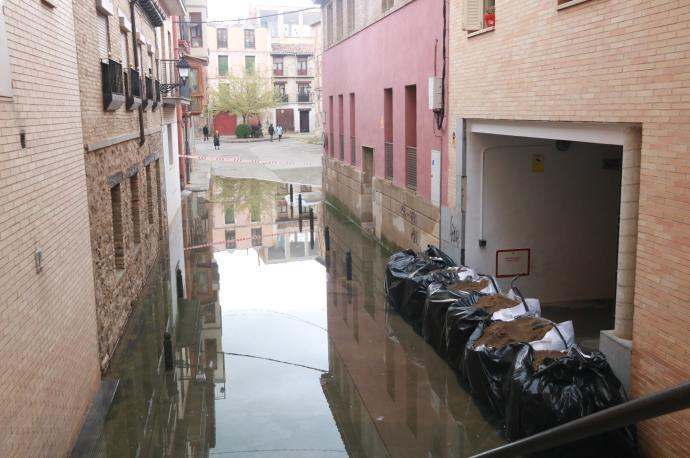 Desbordamiento del río Ebro.