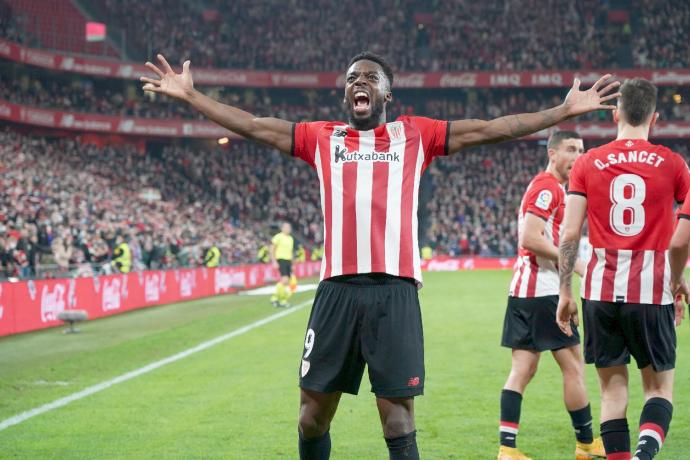 Iñaki Williams buscará en la semifinal de Copa del Athletic ante el Valencia romper el maleficio