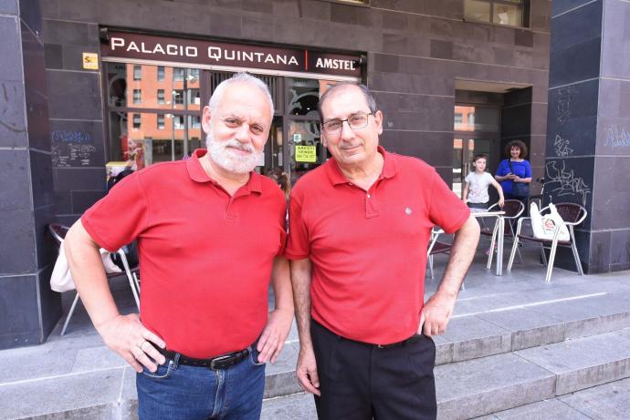 Iñaki y Carlos son socios del bar Palacio Quintana.