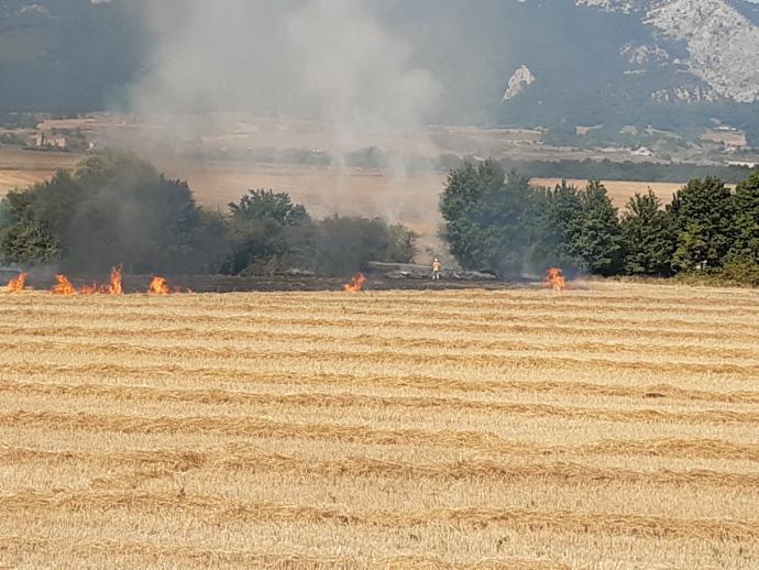 Detenido tras provocar cinco incendios en el municipio de San Millán