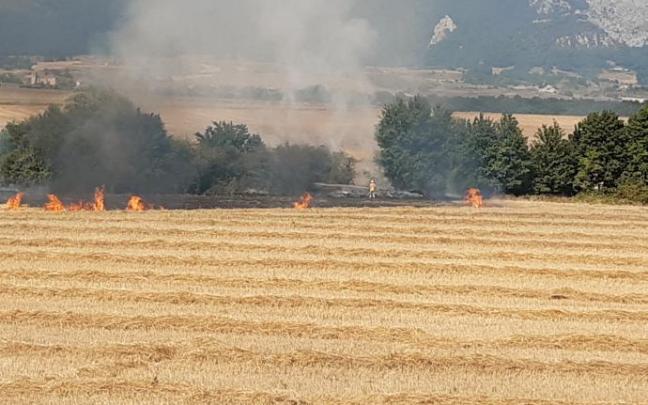 Detenido tras provocar cinco incendios en el municipio de San Millán