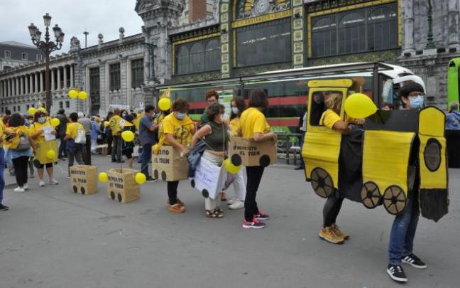 La plataforma se manifestó en Bilbao.