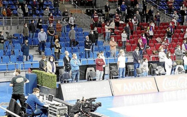 El límite de aforo y los partidos a puerta cerrada han hecho mella en las cuentas de la ACB. Foto: Iñigo Foronda
