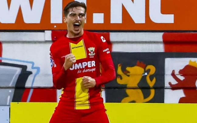 Iñigo Córdoba celebra un gol con Go Ahead Eagles. Iñigo Córdoba celebra un gol con Go Ahead Eagles.