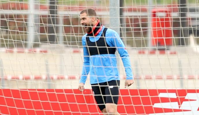 Iñigo Martínez se ha quedado fuera de la convocatoria de Marcelino para el Villarreala-Athletic del sábado