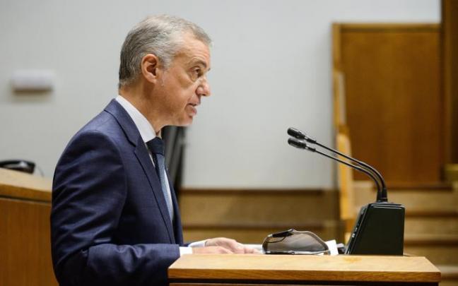 El lehendakari, Iñigo Urkullu, en el Parlamento
