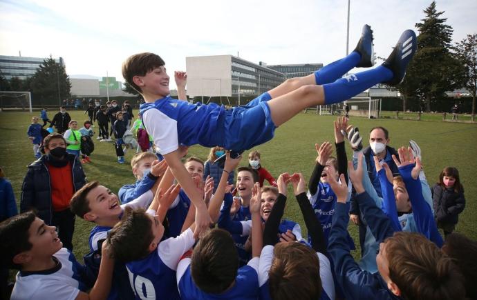 San Cernin celebra el pase a la final de Interescolar.