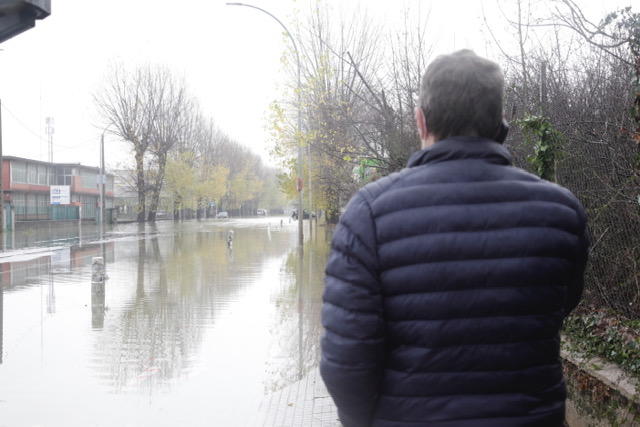 Inundaciones en el polígono industrial de Gamarra