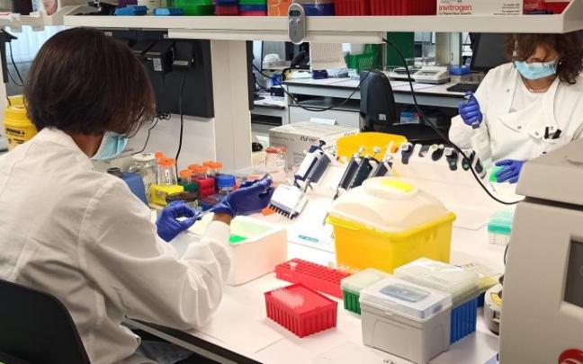 Investigadoras trabajando.