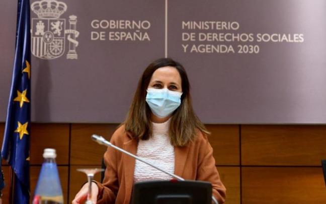 La ministra de Derechos sociales y Agenda 2030, Ione Belarra La ministra de Derechos sociales y Agenda 2030, Ione Belarra