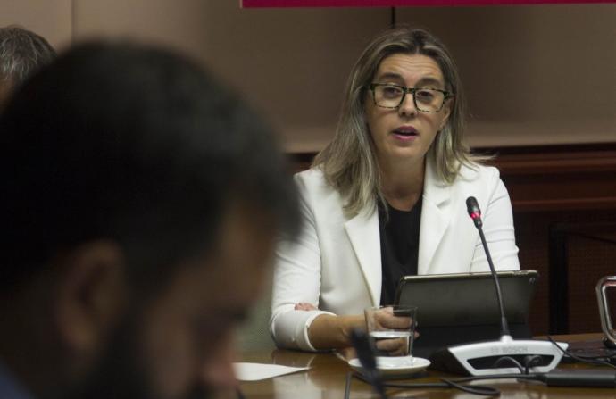 La diputada Basterra.