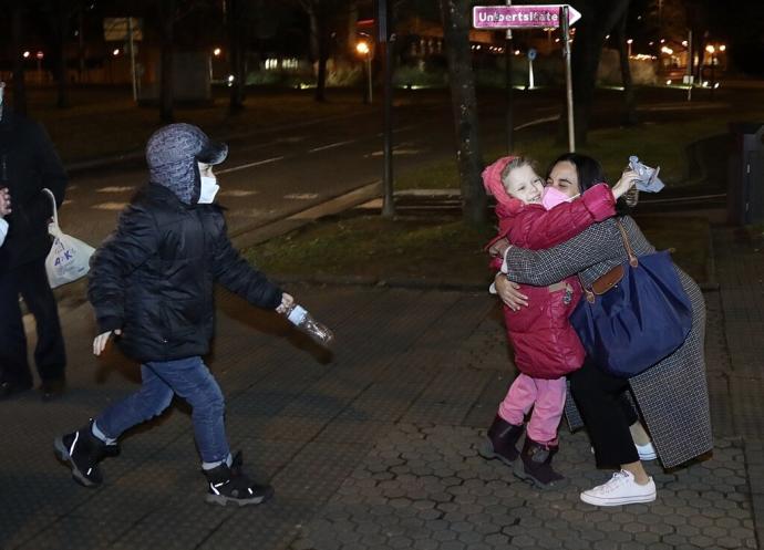 Los niños de Chernobil se reencuentran con sus familias vascas las pasadas navidades