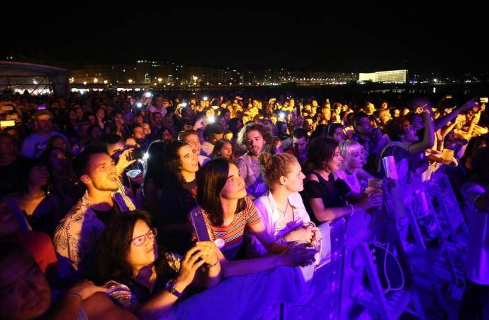 Público del concierto de Amaia Montero en Sagüés.