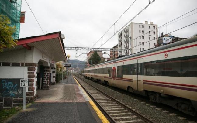 Antigua estación de Renfe en Herrera, actualmente en plena transformación.