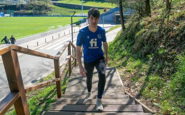 Aritz Elustondo, durante la entrevista a este periódico