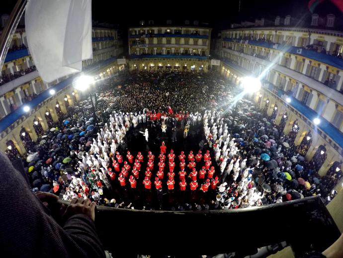 Arriada en la Plaza de la Constitución.