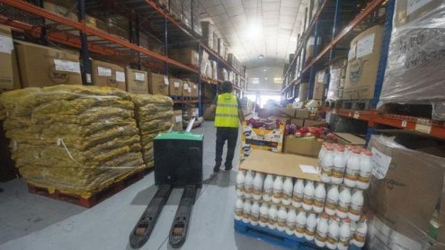 Almacén del Banco de Alimentos de Gipuzkoa en Oiartzun