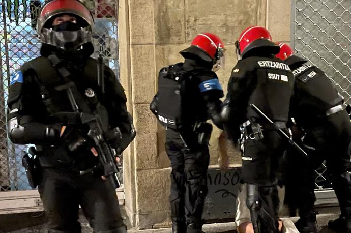 Los altercados registrados en la capital guipuzcoana que se saldaron con 40 personas detenidas