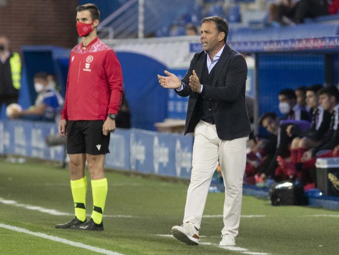 Javi Calleja en Mendizorroza.