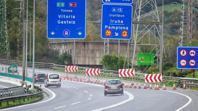 Enlace a la A-15 desde Andoain.