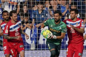 Pacheco, en el partido contra el Espanyol.