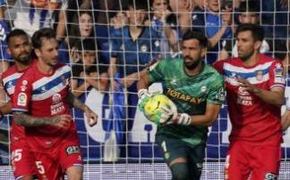 Pacheco, en el partido contra el Espanyol.