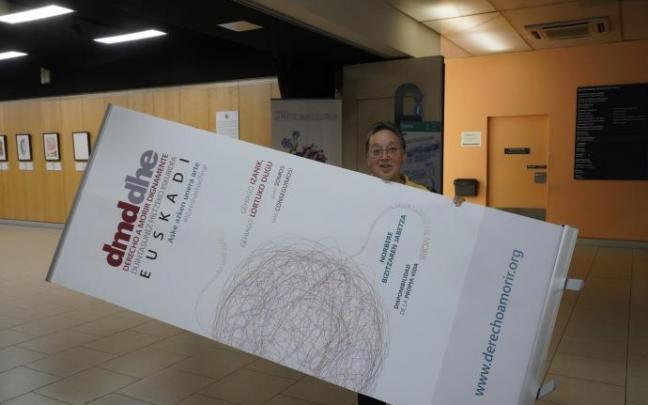 Imagen realizada durante la presentación de la exposición, el pasado martes en el centro cívico El Pilar