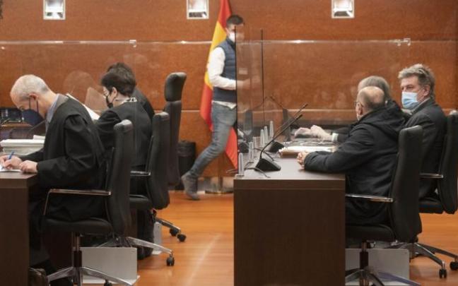 Un instante del juicio que se celebra en Vitoria.