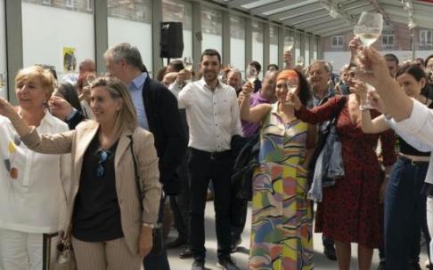 Brindis tras la presentación de la añada.