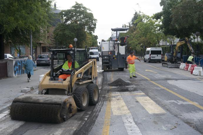 Máquinas trabajando.