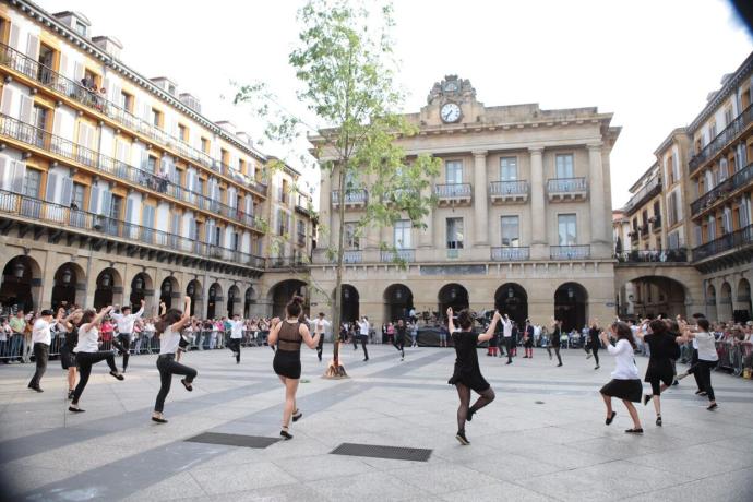 Un momento del último baile de autoridades celebrado por San Juan, en el año 2019.