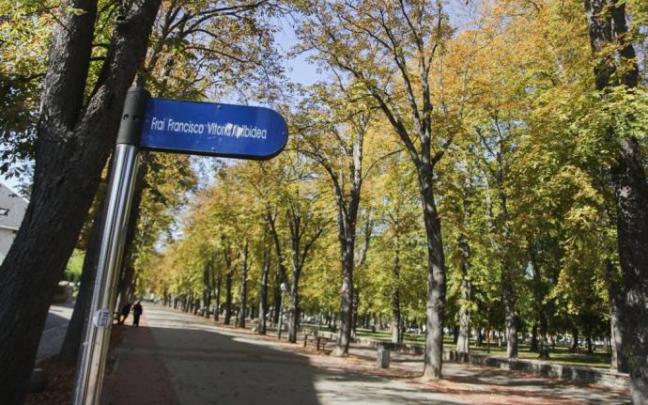 Zona arbolada del centro de Gasteiz.