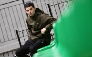 Jokin Altuna, en el frontón de Amezketa