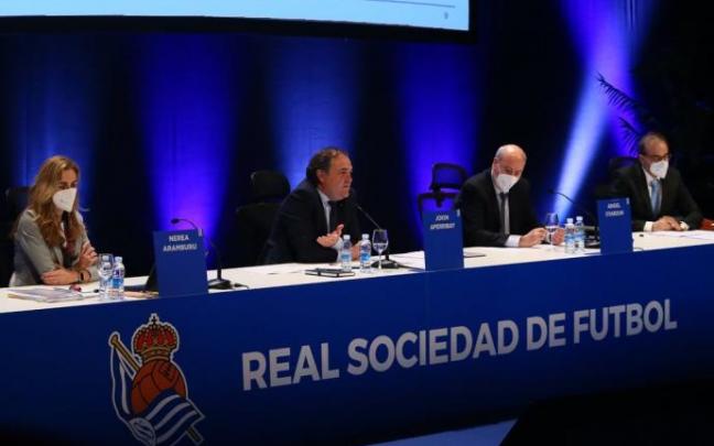 Jokin Aperribay, durante la Junta de Accionistas. Jokin Aperribay, durante la Junta de Accionistas.