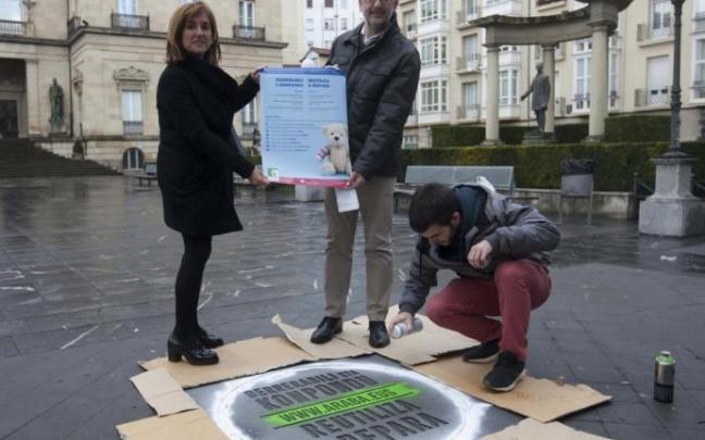 Josean Galera en una iniciativa para reducir residuos ajena a esta información.