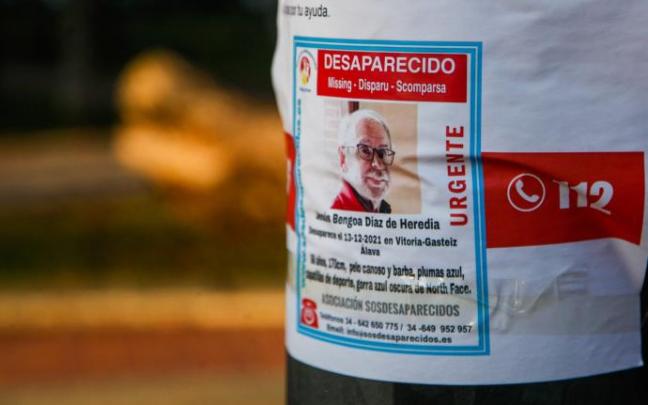 La Ertzaintza sigue investigando la desaparición de Jesús Bengoa, el gasteiztarra al que su familia y amigos perdieron la pista un lunes 13 de diciembre.