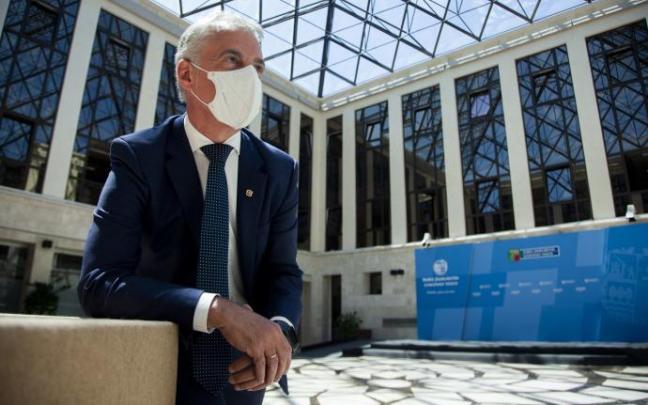 El lehendakari, Iñigo Urkullu, el pasado viernes en Lehendakaritza.