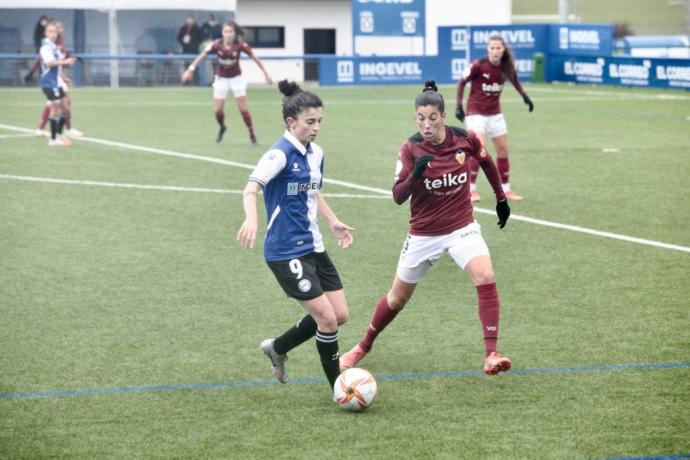 Marta San Adrián durante la victoria frente al Valencia.