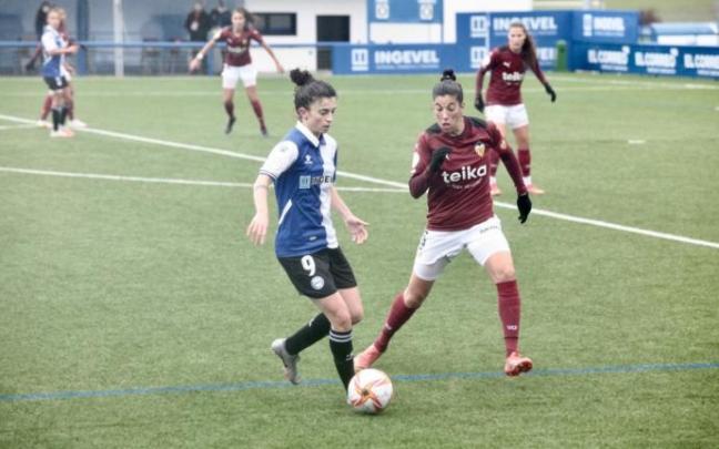 Marta San Adrián durante la victoria frente al Valencia.