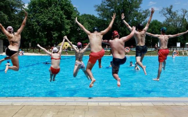 Primera zambullida en Gamarra.