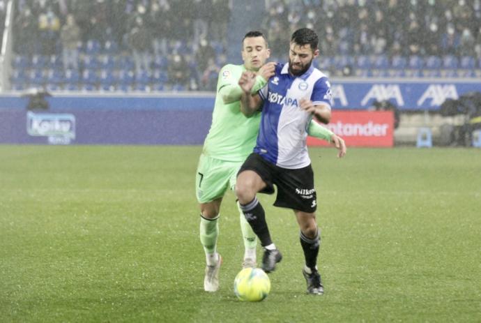 Rubén Duarte, durante el Alavés 0-0 Athletic.