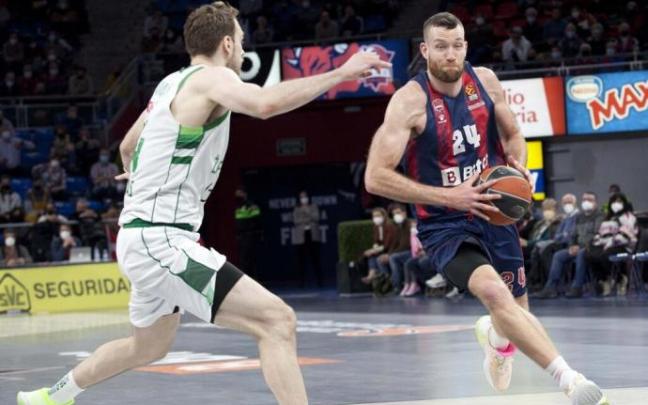 Matt Costello, durante el partido disputado ante el Zalgiris Kaunas