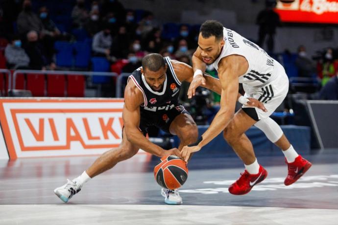 Partido de Baskonia frente a Asvel en el Buesa Arena.