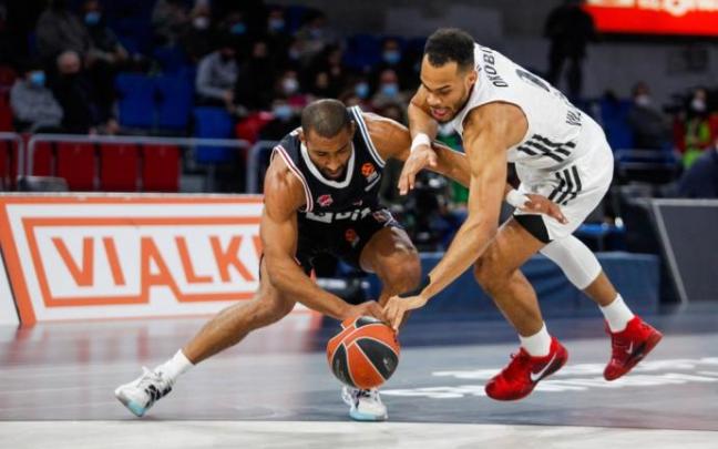 Partido de Baskonia frente a Asvel en el Buesa Arena.