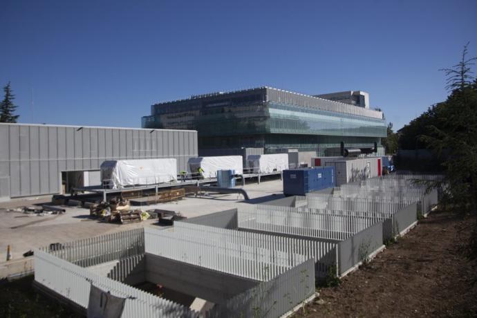 Obras en la ampliación del Hospital de Txagorritxu.