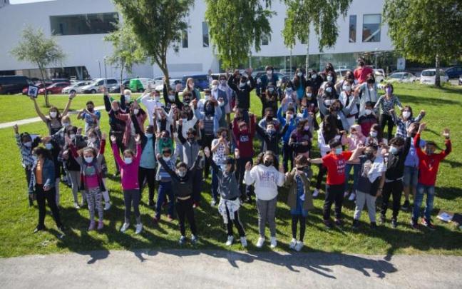 Acto de Aktiba (tu) en el centro cívico de salburua.