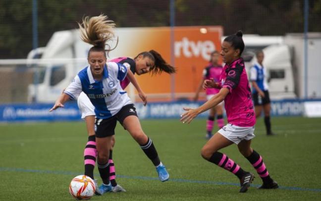 Vera Martinez, en la disputa por un balón.