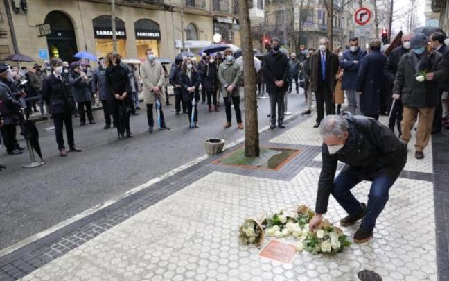 Homenaje a Fernando Múgica, victima de ETA, realizado en febrero de 2021 Homenaje a Fernando Múgica, victima de ETA, realizado en febrero de 2021