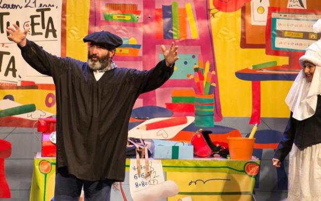 Olentzero, en su presencia en Donostia el pasado año.